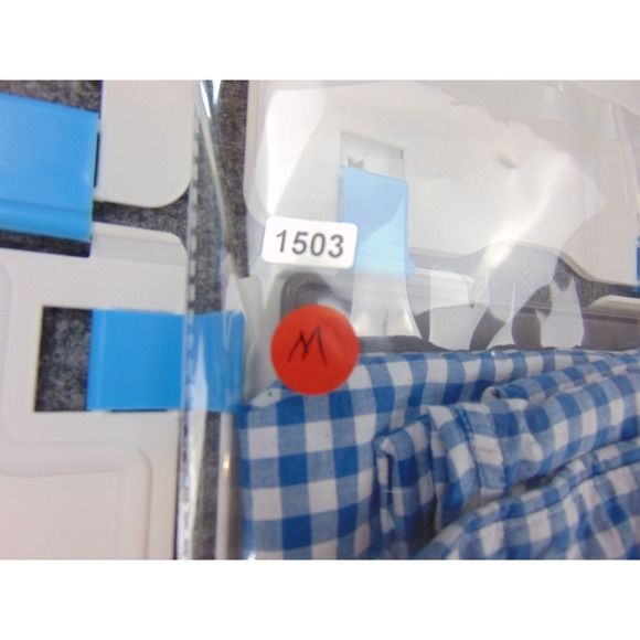 Tommy Bahama Shirt Mens 3XL Blue White Plaid Linen Long Sleeve - Picture 7 of 7